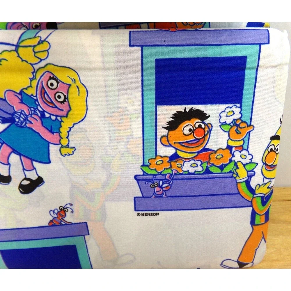 Vintage Sesame Street Full Sheet Set Jim Henson 1995 4 Piece Set Made in USA NEW